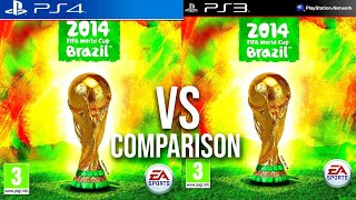 FIFA World Cup 2014 PS4 Vs PS3 [upl. by Beltran130]