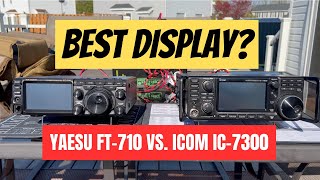 Yaesu 710 or ICOM 7300 Which has the better display [upl. by Maltzman]