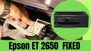 Epson ET 2650  How to Unclog Print Head  Eco Tank Printing PROBLEM SOLVED  MUST WATCH [upl. by Lasonde]