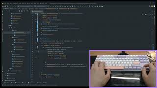 ASMR Programming 1 hour  Fullylubricated mechanical keyboard  Milky switches v2 45g [upl. by Fiertz]