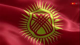 Kyrgyzstan national anthem with new flag  Гимн Кыргызстана с новым флагом [upl. by Maice]