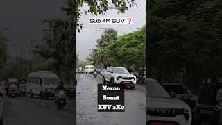 Nexon vs Sonet vs XUV 3XO  Looks suv shorts [upl. by Eniruam]