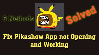 Fix Pikashow app not opening and working issue in Android mobile [upl. by Amalee31]