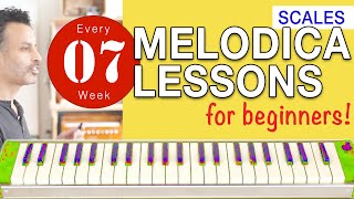 Melodica Lessons for Beginners 07 Scales [upl. by Notned]