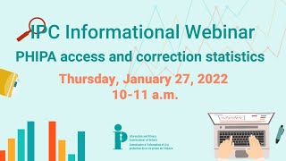 Webinar PHIPA Access and Correction Statistics Reporting [upl. by Riane]