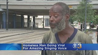 Homeless Man Goes Viral For Amazing Singing Voice [upl. by Nehgem345]