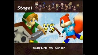 Super Smash Bros Remix Classic Mode Young Link Run quotPlaying with Bombchusquot [upl. by Mond]