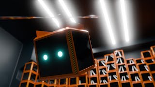 Sci fi Animation Robot Crate Made in Blender [upl. by Releehw609]