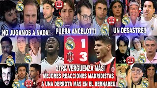 MEJORES REACCIONES MADRIDISTAS AL REAL MADRID 13 AC MILAN  OTRO DESASTRE EN EL BERNABEU [upl. by Guthrie]