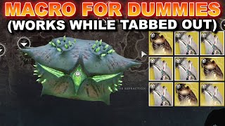 BANNABLE Solo Exotic Class Item Macro Chest Farm While Tabbed Out Destiny 2 Final Shape [upl. by Gallenz]