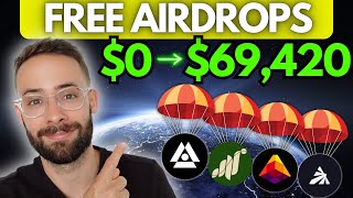 Top FREE Airdrops for 2024 0 Required [upl. by Ycnej]