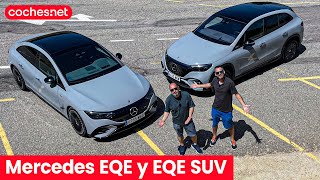 MercedesAMG EQE 43  Mercedes EQE SUV 350  Comparativa  Test  Review en español  cochesnet [upl. by Blackwell812]