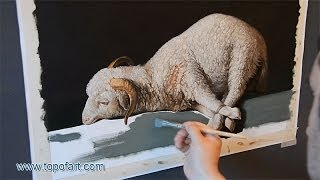 Art Reproduction Zurbaran  Agnus Dei HandPainted Oil Painting [upl. by Sophey]