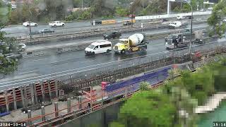 Warringah Freeway Upgrade time lapse  Monday 14 October 2024 [upl. by Ruth]