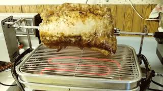 Pork Loin Cooking on Rotisserie [upl. by Sailesh]