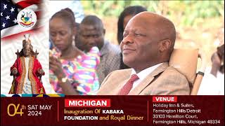 KABAKA FOUNDATION MICHIGAN INAUGRATION [upl. by Mccoy871]