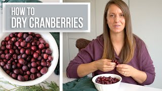 How to Dry Cranberries at Home [upl. by Wailoo]