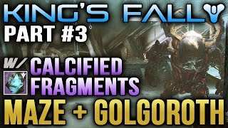 Destiny Kings Fall Raid Golgoroth Secret Chest in Cellar Maze Calcified Fragment 3 [upl. by Naletak]