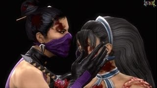 Mortal Kombat Mileena and Kitana Tag Ladder Walkthrough and Ending [upl. by Hadeehsar]