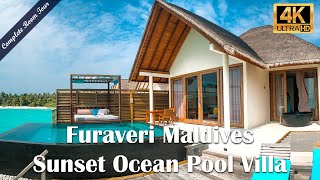 Furaveri Island Resort amp Spa Maldives  Sunset Ocean Pool Villa [upl. by Nowtna]