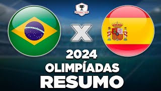 BRASIL 4 x 2 ESPANHA AO VIVO  OLIMPÍADAS 2024  SEMIFINAL  FUTEBOL FEMININO  NARRAÇÃO [upl. by Epillihp]