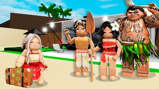 Adopted By MOANA 2 Family Brookhaven RP [upl. by Yrdnal]