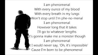 Eminem  Phenomenal Lyrics  Best lyrics song [upl. by Urbannal]