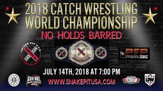 Curran Jacobs vs Johnny Buck 2018 Catch Wrestling World ChampionshipSnake Pit USA [upl. by Enylodnewg]