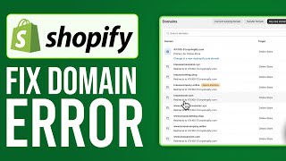 How To Fix Shopify DomainDNS Error 2024  Full Guide [upl. by Kira]