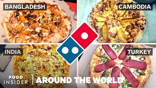 Popular Dominos Pizza Toppings Around The World [upl. by Auginahs784]