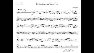 SaintPreux  quotConcerto pour une voixquot  KBaryshev trumpet Bb [upl. by Erdnassac]