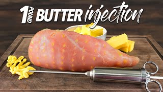 I injected my CHICKEN BREAST with 1lbs of BUTTER [upl. by Yuille713]