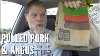 Hungry Jacks NEW Grill Masters Pulled Pork amp Angus Burger Review [upl. by Gonzalez]