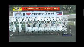 tool of choice race 1 RESULTS AND dividend October 21 Metro manila turf club [upl. by Suirad]