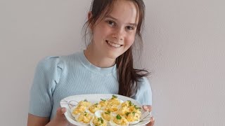 Gevulde eieren maken  recept [upl. by Fini591]