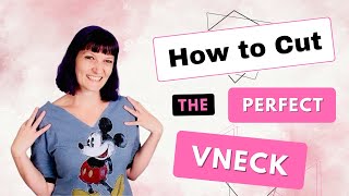 How to Cut the Perfect V Neck Shirt Neckline  DIY Shirt Revamp  Upcycling Clothes [upl. by Clabo800]