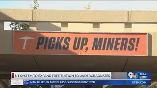 UTEP to expand free tuition waive fees for students [upl. by Rochester]