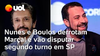 Boulos e Nunes vão ao segundo turno em São Paulo Pablo Marçal fica em 3º lugar [upl. by Sisely]