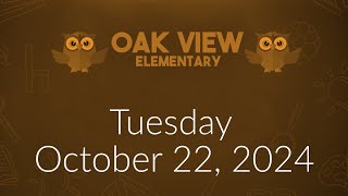 Wake Up Oak View October 22 2024 [upl. by Duffy946]