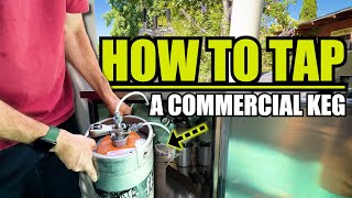 How to Tap a Commerical Keg  KOMOS Stainless Steel Kegerator  MoreBeer [upl. by Otter655]