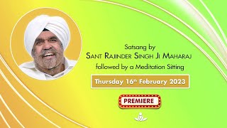 Satsang By Sant Rajinder Singh Ji Maharaj  Feb 16 2023 [upl. by Delanos]