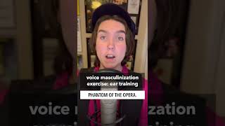 Voice masculinization exercise ear training resonance amp vocal weight transvoice voicetraining [upl. by Kcirdez]