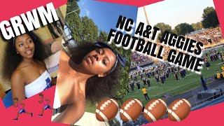 GRWM NCAT FOOTBALL GAME  Vlog [upl. by Rikki]