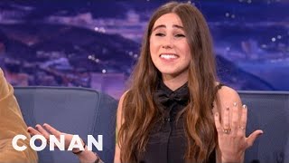 Zosia Mamet on Growing Up With David Mamet  CONAN on TBS [upl. by Campman]