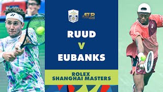 Casper Ruud vs Christopher Eubanks Highlights  Rolex Shanghai Masters 2023 [upl. by Kesley]