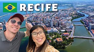 Recife is awesome surprised first impressions 🇧🇷 [upl. by Anelak]