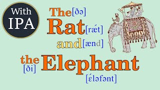 The Rat and the Elephant with IPA International Phonetic Alphabet；ネズミとゾウ；쥐와 코끼리 [upl. by Hightower652]