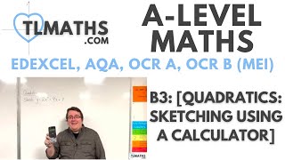 ALevel Maths B321 Quadratics Sketching using a Calculator [upl. by Carolin]