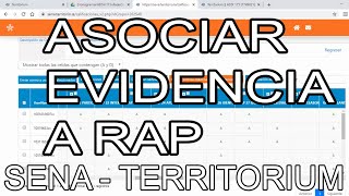 SENA Territorium  Asociar Evidencia a RAP usando Ponderaciones [upl. by Alohs404]