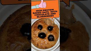 CHOCOLATY baked oats with BLUEBERRIES 🫐 [upl. by Jilleen]